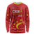 Custom China 2024 Long Sleeve Shirt Chinese Dragon Yellow Star - Wonder Print Shop