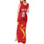 Custom China 2024 Tank Maxi Dress Chinese Dragon Yellow Star - Wonder Print Shop