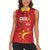 Custom China 2024 Women Sleeveless Polo Shirt Chinese Dragon Yellow Star - Wonder Print Shop