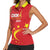 Custom China 2024 Women Sleeveless Polo Shirt Chinese Dragon Yellow Star - Wonder Print Shop