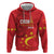 Custom China 2024 Zip Hoodie Chinese Dragon Yellow Star - Wonder Print Shop