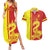 Custom China Couples Matching Summer Maxi Dress and Hawaiian Shirt Chinese Dragon With Eiffel Tower - Wonder Print Shop