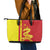 Custom China Leather Tote Bag Chinese Dragon With Eiffel Tower