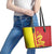 Custom China Leather Tote Bag Chinese Dragon With Eiffel Tower