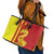 Custom China Leather Tote Bag Chinese Dragon With Eiffel Tower