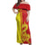 Custom China Off Shoulder Maxi Dress Chinese Dragon With Eiffel Tower - Wonder Print Shop