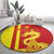 Custom China Round Carpet Chinese Dragon With Eiffel Tower