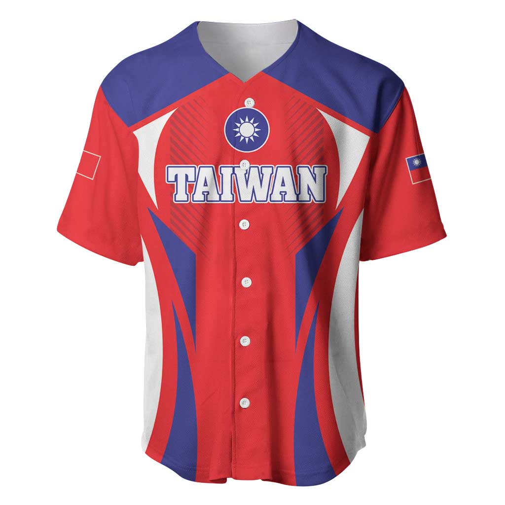 Custom Taiwan Baseball Jersey Taiwanese Sporty Flag Style - Wonder Print Shop