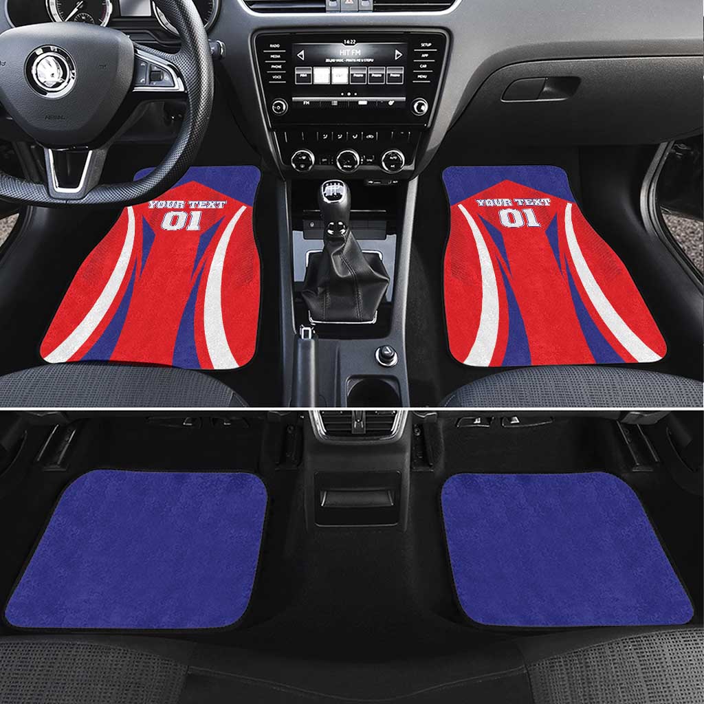 Custom Taiwan Car Mats Taiwanese Sporty Flag Style - Wonder Print Shop