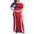 Custom Taiwan Family Matching Off Shoulder Maxi Dress and Hawaiian Shirt Taiwanese Sporty Flag Style - Wonder Print Shop