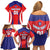 Custom Taiwan Family Matching Off Shoulder Short Dress and Hawaiian Shirt Taiwanese Sporty Flag Style - Wonder Print Shop