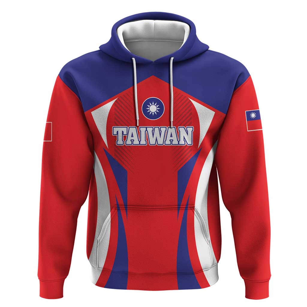 Custom Taiwan Hoodie Taiwanese Sporty Flag Style - Wonder Print Shop