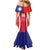 Custom Taiwan Mermaid Dress Taiwanese Sporty Flag Style - Wonder Print Shop