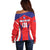 Custom Taiwan Off Shoulder Sweater Taiwanese Sporty Flag Style - Wonder Print Shop