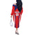 Custom Taiwan Off The Shoulder Long Sleeve Dress Taiwanese Sporty Flag Style - Wonder Print Shop