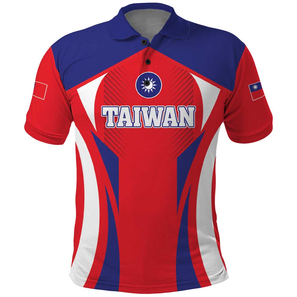 Custom Taiwan Polo Shirt Taiwanese Sporty Flag Style - Wonder Print Shop