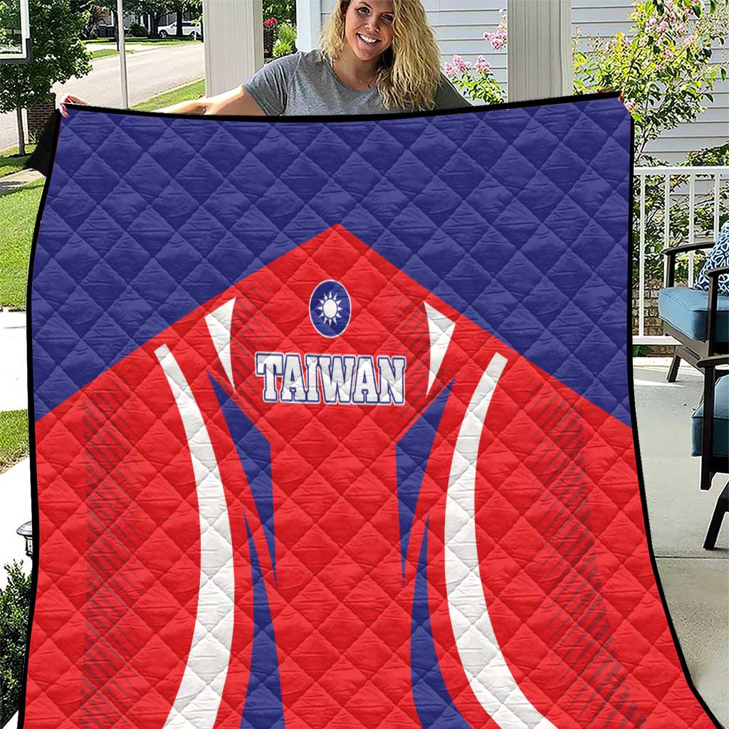 Custom Taiwan Quilt Taiwanese Sporty Flag Style