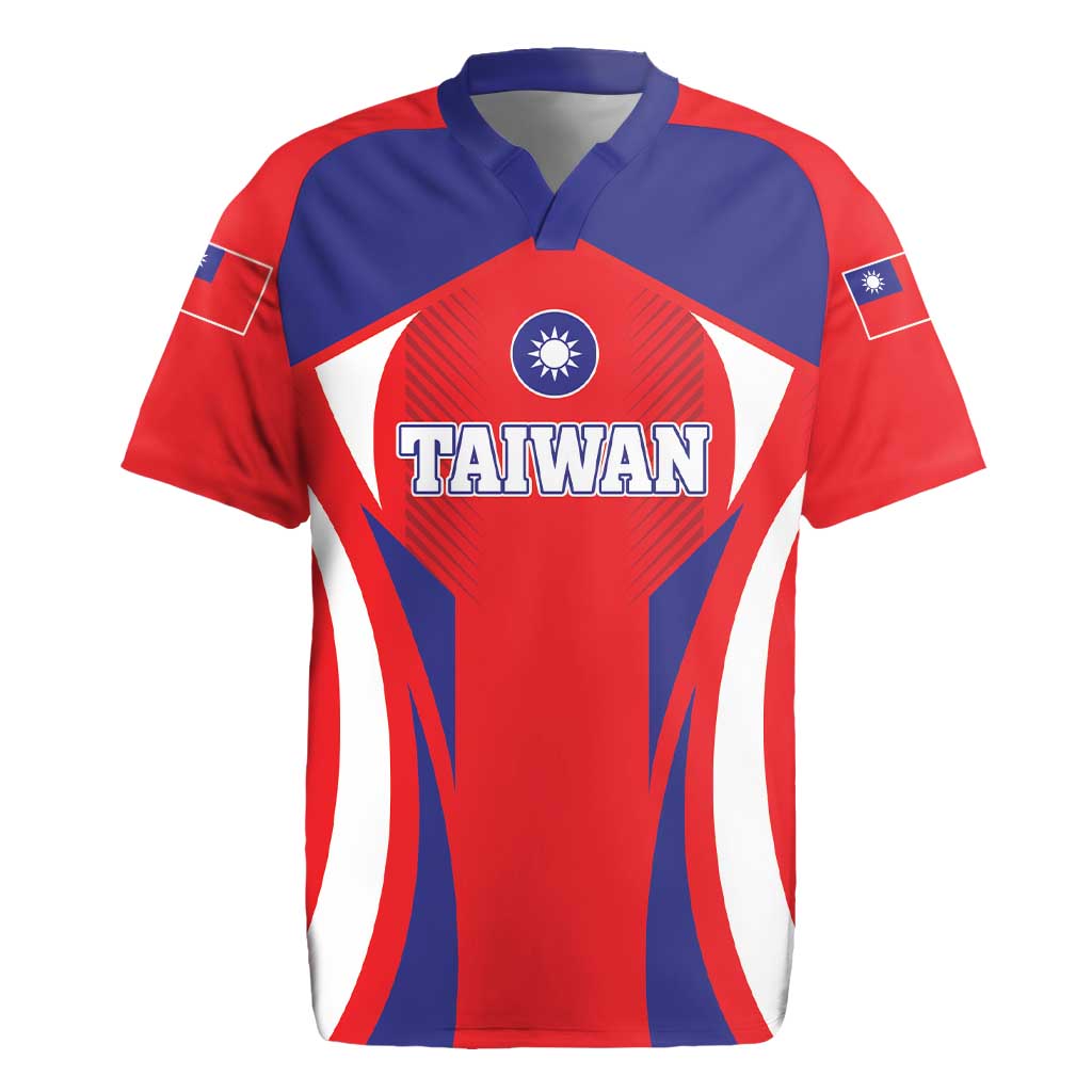 Custom Taiwan Rugby Jersey Taiwanese Sporty Flag Style - Wonder Print Shop