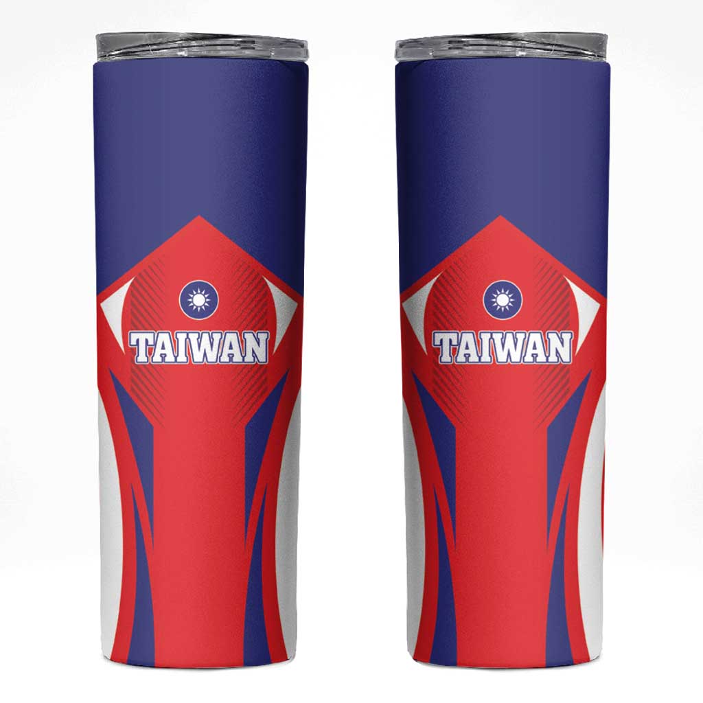 Taiwan Skinny Tumbler Taiwanese Sporty Flag Style