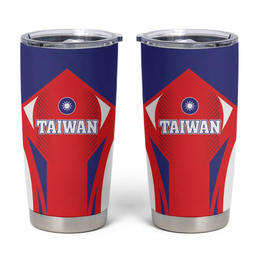 Taiwan Tumbler Cup Taiwanese Sporty Flag Style