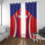 Custom Taiwan Window Curtain Taiwanese Sporty Flag Style - Wonder Print Shop