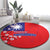 Personalized Proud To Be Taiwanese Round Carpet Flag Map Plum Blossom