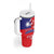 Proud To Be Taiwanese Tumbler With Handle Flag Map Plum Blossom