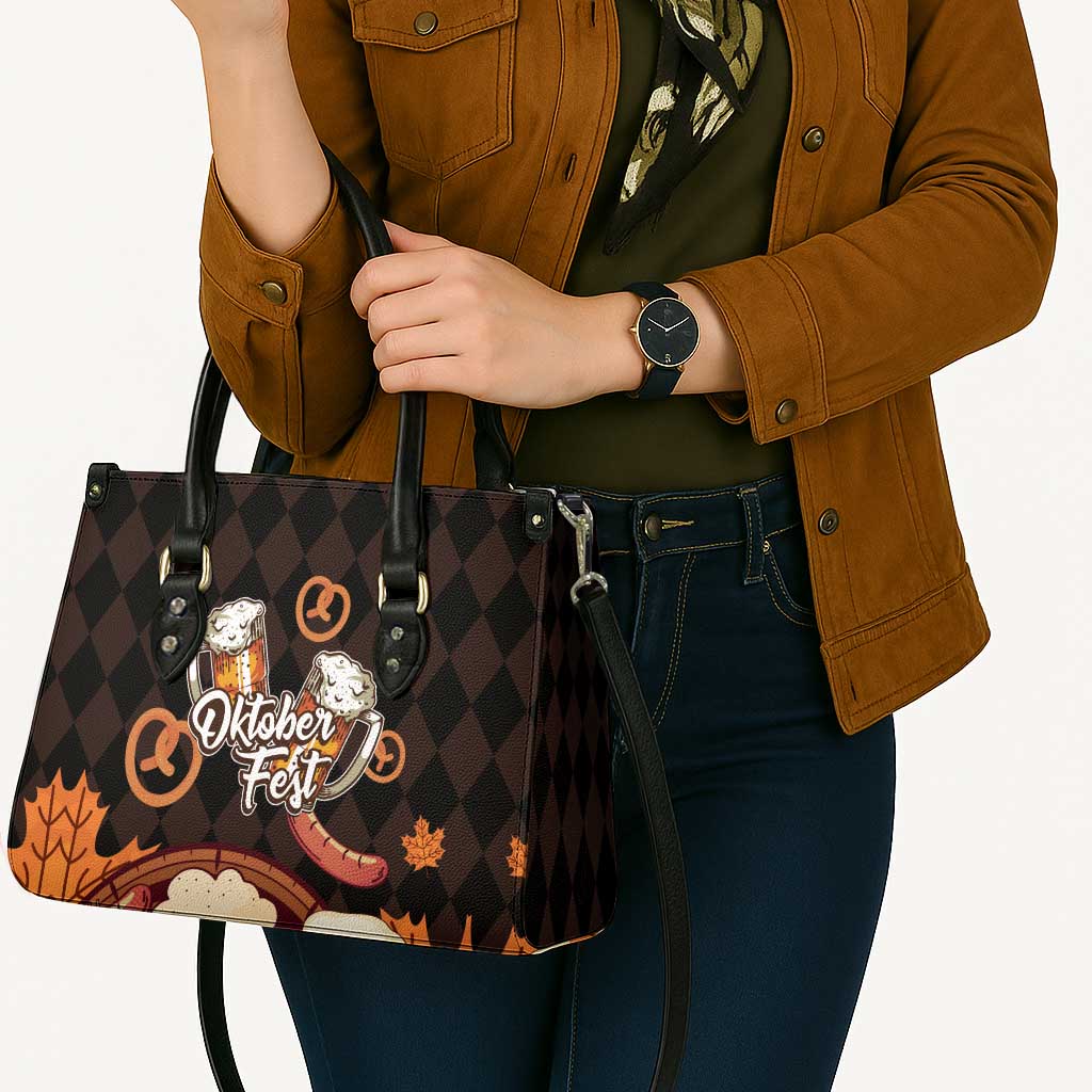 Oktoberfest German Beer Festival Celebration Leather Bag - Wonder Print Shop