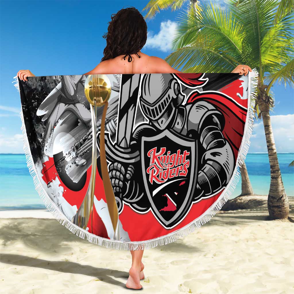 Trinbago Cricket Knight Riders Champion Beach Blanket - Wonder Print Shop