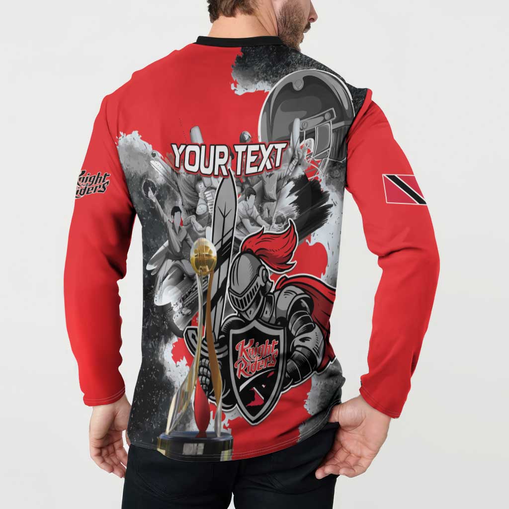 Personalized Trinbago Cricket Knight Riders Champion Button Sweatshirt - Wonder Print Shop