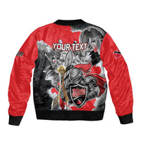 Personalized Trinbago Cricket Knight Riders Champion Sleeve Zip Bomber Jacket - Wonder Print Shop