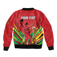 Personalized Amazon Warriors Champion Guyana Cricket Bomber Jacket - Wonder Print Shop