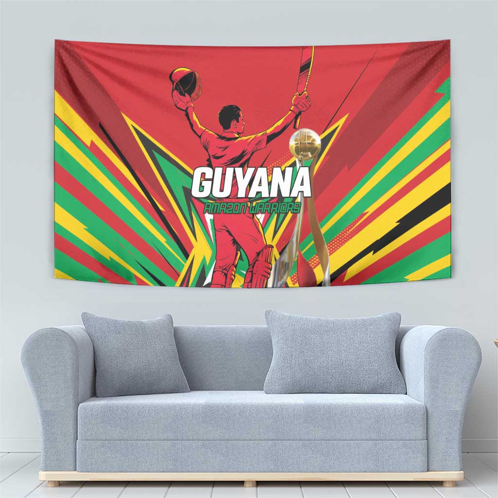 Amazon Warriors Champion Guyana Cricket Tapestry - Wonder Print Shop