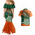 Ireland Rugby Couples Matching Mermaid Dress and Hawaiian Shirt Irish Shamrock Go 2023 World Cup - Wonder Print Shop