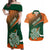 Ireland Rugby Couples Matching Off Shoulder Maxi Dress and Hawaiian Shirt Irish Shamrock Go 2023 World Cup - Wonder Print Shop