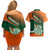 Ireland Rugby Couples Matching Off Shoulder Short Dress and Hawaiian Shirt Irish Shamrock Go 2023 World Cup - Wonder Print Shop