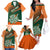 Ireland Rugby Family Matching Off Shoulder Long Sleeve Dress and Hawaiian Shirt Irish Shamrock Go 2023 World Cup - Wonder Print Shop