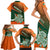 Ireland Rugby Family Matching Short Sleeve Bodycon Dress and Hawaiian Shirt Irish Shamrock Go 2023 World Cup - Wonder Print Shop