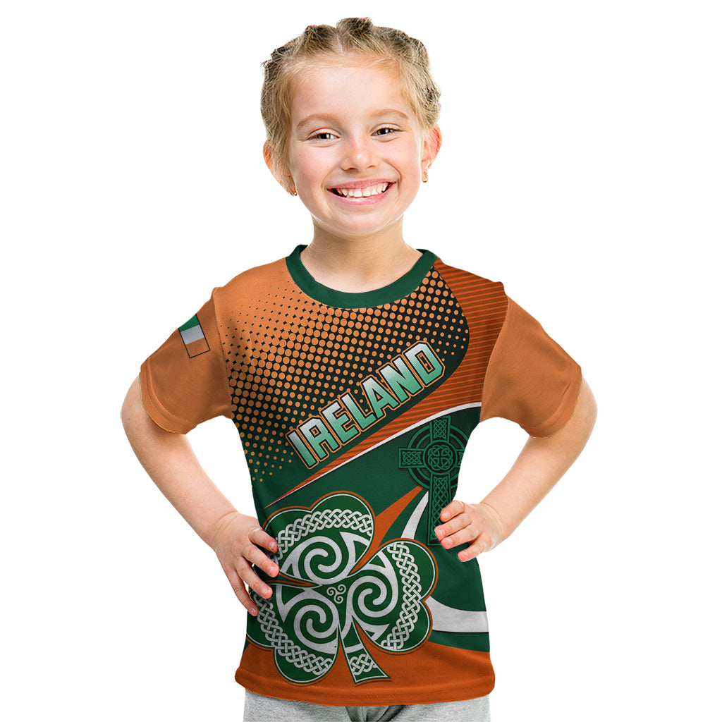 Ireland Rugby Kid T Shirt Irish Shamrock Go 2023 World Cup - Wonder Print Shop