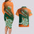 Custom Ireland Rugby Couples Matching Long Sleeve Bodycon Dress and Hawaiian Shirt Irish Shamrock Go 2023 World Cup - Wonder Print Shop