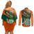 Custom Ireland Rugby Couples Matching Off Shoulder Short Dress and Long Sleeve Button Shirts Irish Shamrock Go 2023 World Cup - Wonder Print Shop