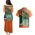 Custom Ireland Rugby Couples Matching Puletasi Dress and Hawaiian Shirt Irish Shamrock Go 2023 World Cup - Wonder Print Shop