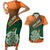 Custom Ireland Rugby Couples Matching Short Sleeve Bodycon Dress and Hawaiian Shirt Irish Shamrock Go 2023 World Cup - Wonder Print Shop