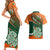 Custom Ireland Rugby Couples Matching Short Sleeve Bodycon Dress and Hawaiian Shirt Irish Shamrock Go 2023 World Cup - Wonder Print Shop