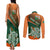 Custom Ireland Rugby Couples Matching Tank Maxi Dress and Long Sleeve Button Shirts Irish Shamrock Go 2023 World Cup - Wonder Print Shop