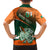 Custom Ireland Rugby Family Matching Long Sleeve Bodycon Dress and Hawaiian Shirt Irish Shamrock Go 2023 World Cup - Wonder Print Shop