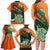 Custom Ireland Rugby Family Matching Long Sleeve Bodycon Dress and Hawaiian Shirt Irish Shamrock Go 2023 World Cup - Wonder Print Shop