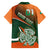 Custom Ireland Rugby Family Matching Mermaid Dress and Hawaiian Shirt Irish Shamrock Go 2023 World Cup - Wonder Print Shop