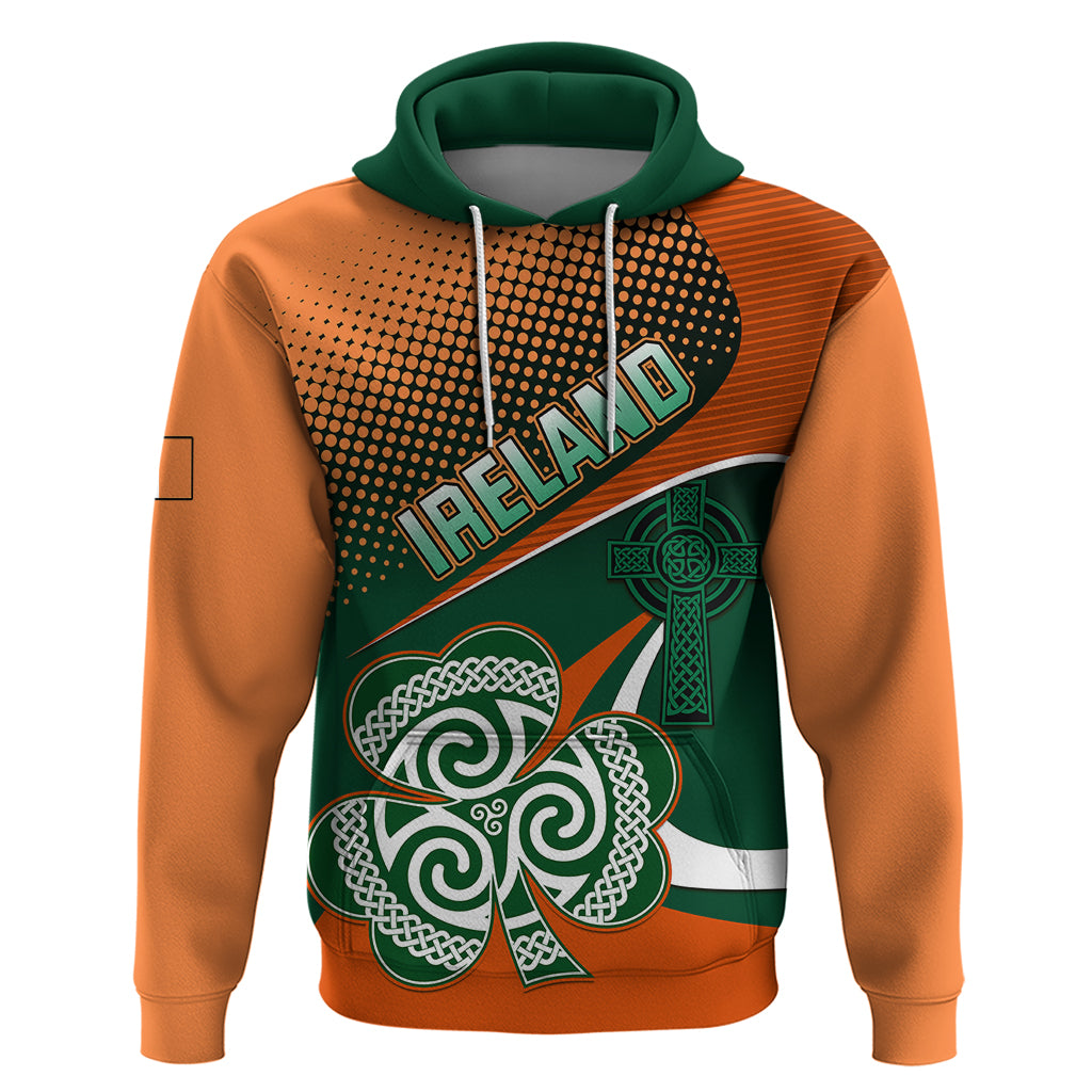 Custom Ireland Rugby Hoodie Irish Shamrock Go 2023 World Cup - Wonder Print Shop