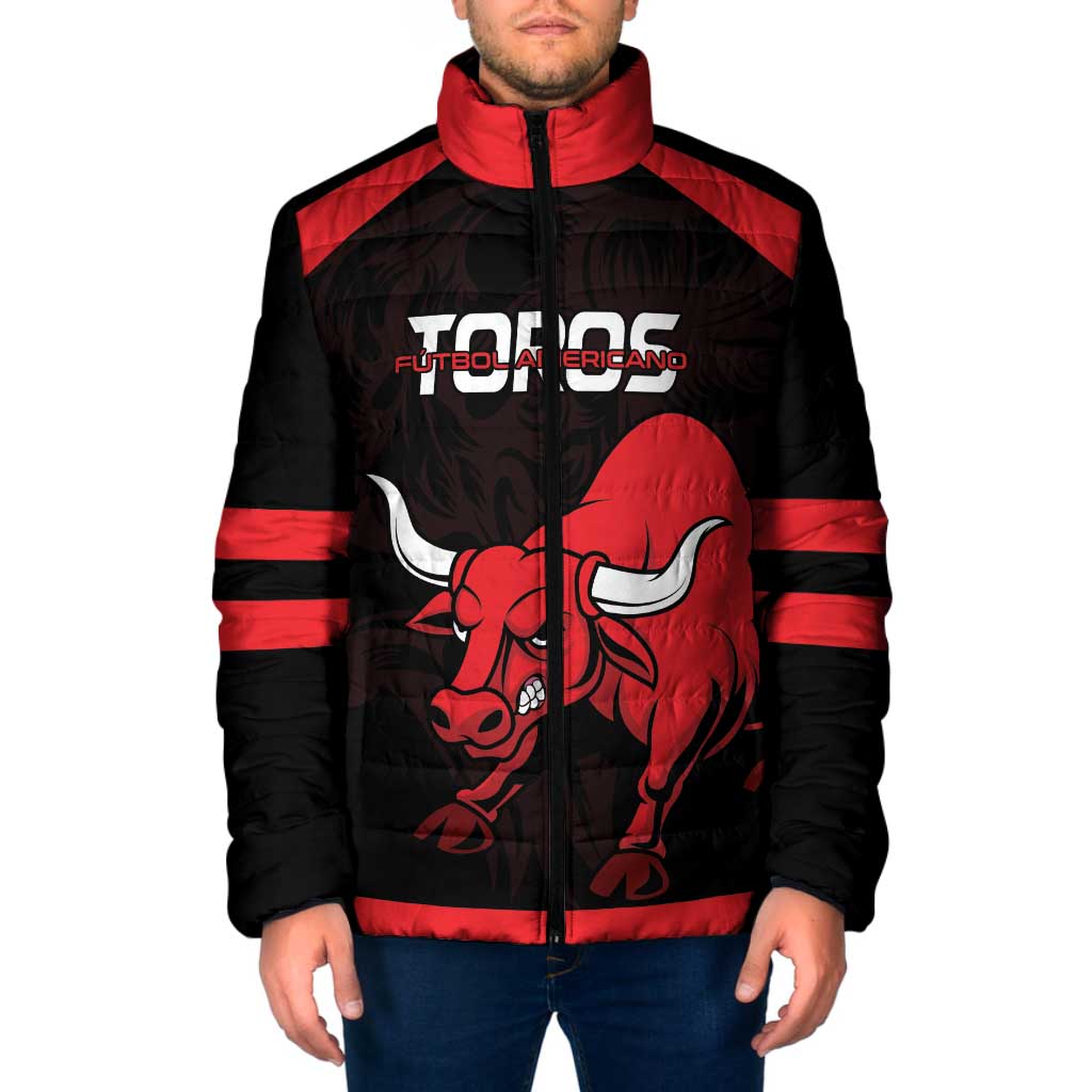 Toros Guatemala Rugby Custom Padded Jacket Vamos Toros Vamos Toros - Wonder Print Shop